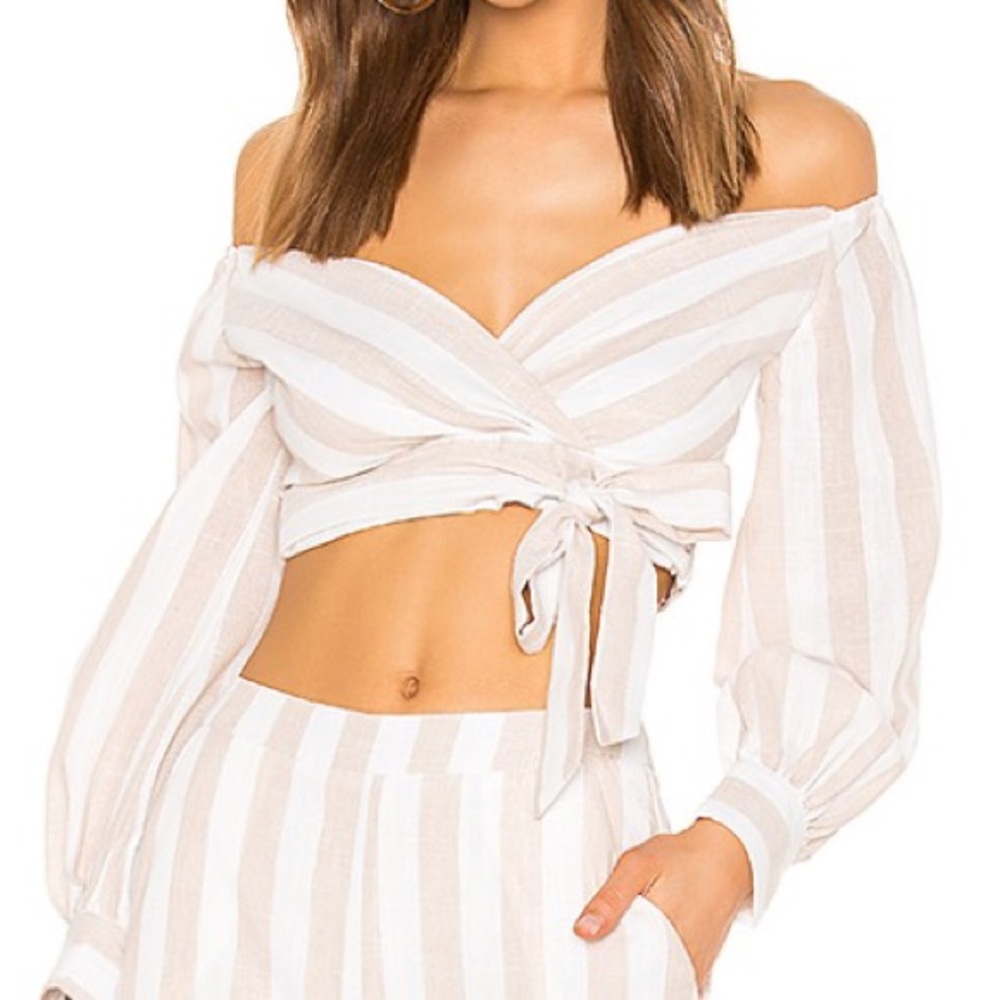 Stripe Wrap Top
